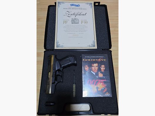 Walther P99 Gold Special Edition James Bond PTB 637 Read!