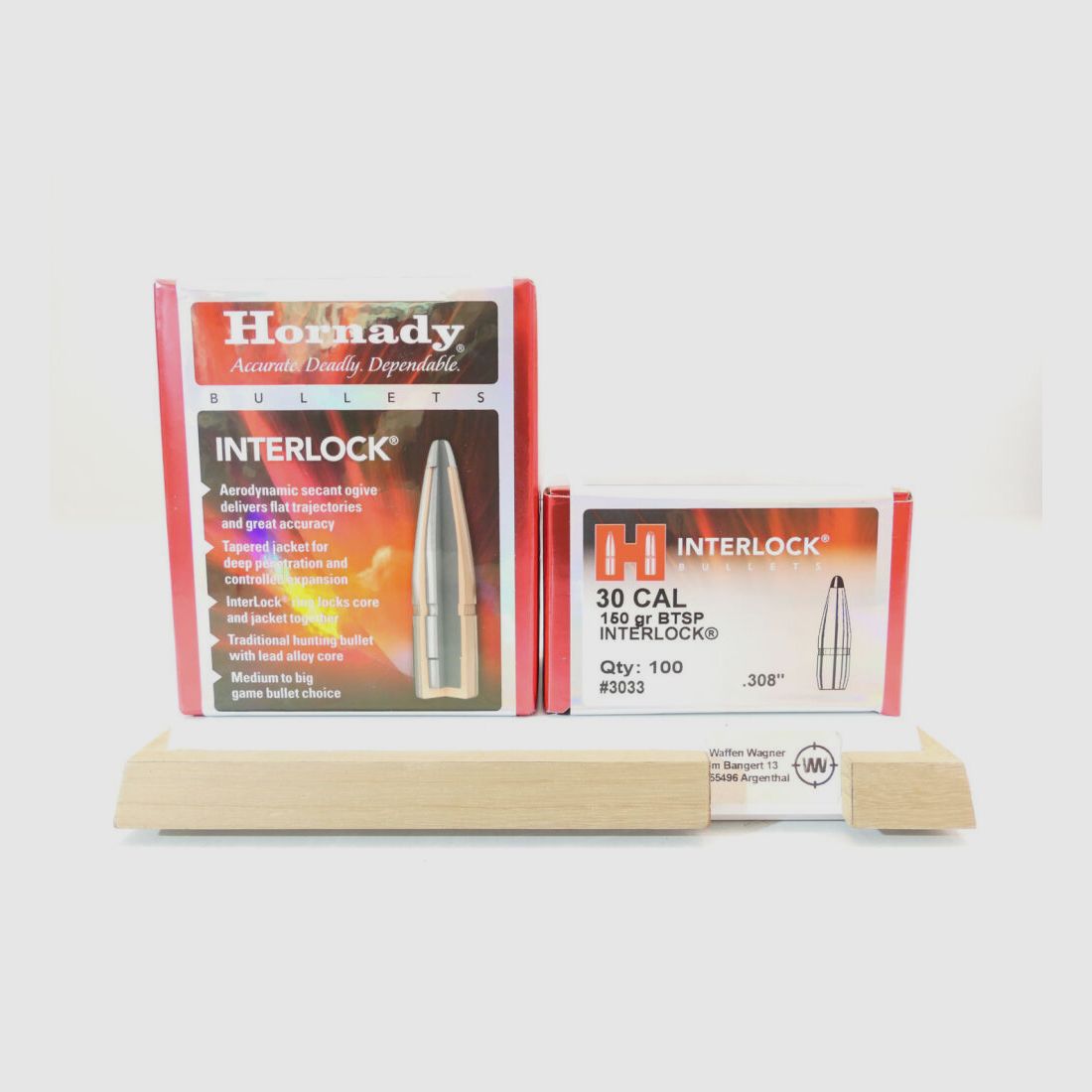 Hornady Balles BT SP Interlock 150grs .30/.308