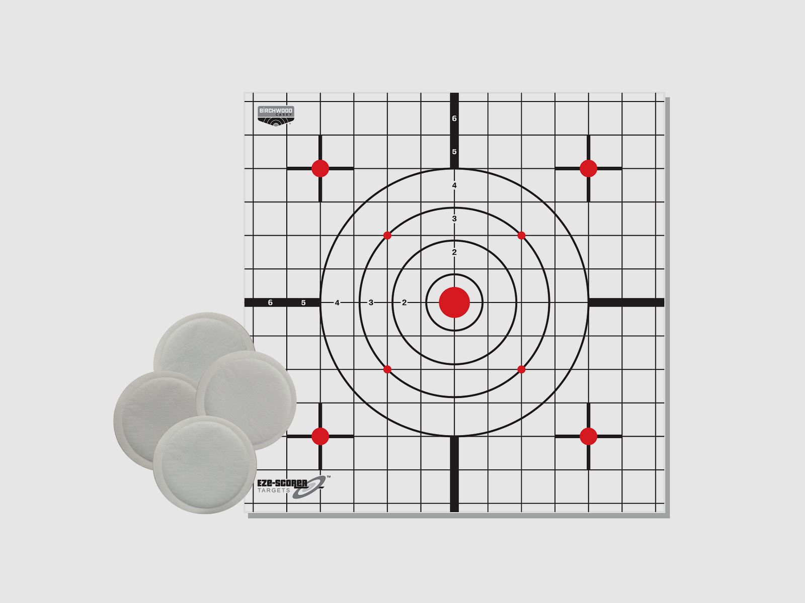 Birchwood Casey EZE-SCORER Thermo-Sighting Target – 4 Targets + 4 Thermal Signatures BC-37216T