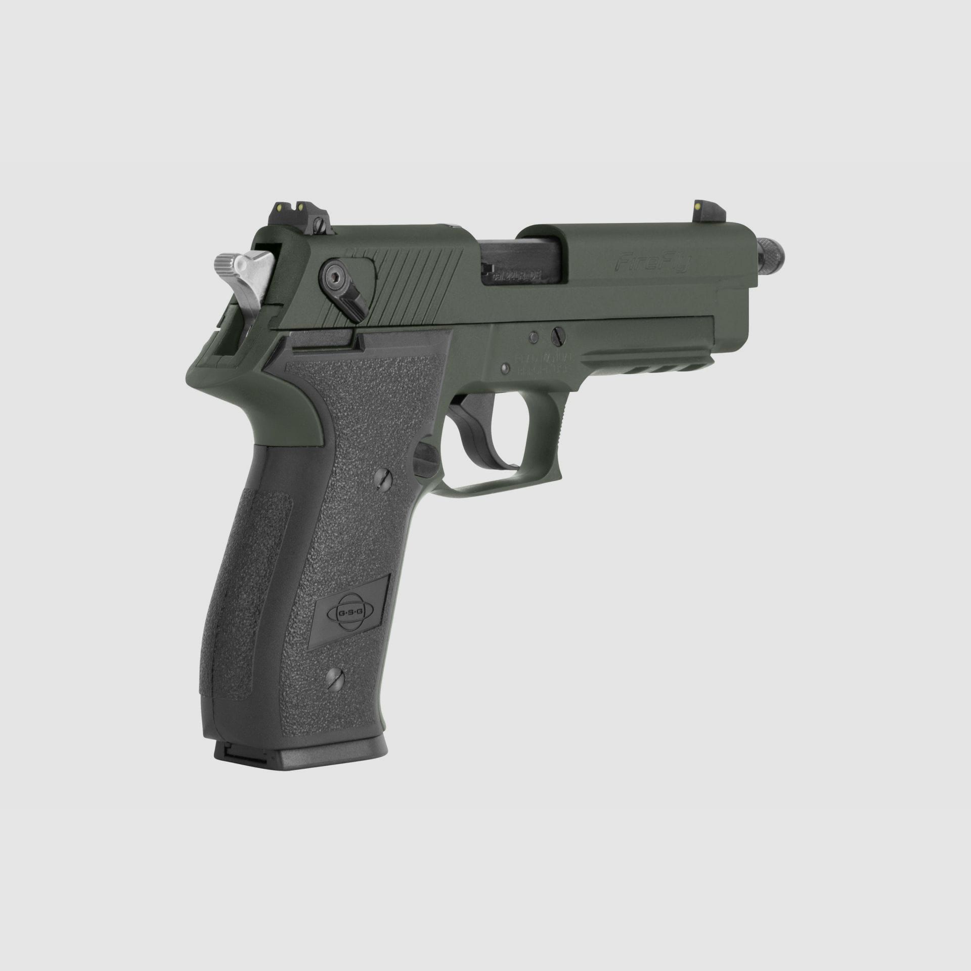 GSG Fire Fly Pistole Grün SD – Gewinde .22 LR, Bild 3 von 4