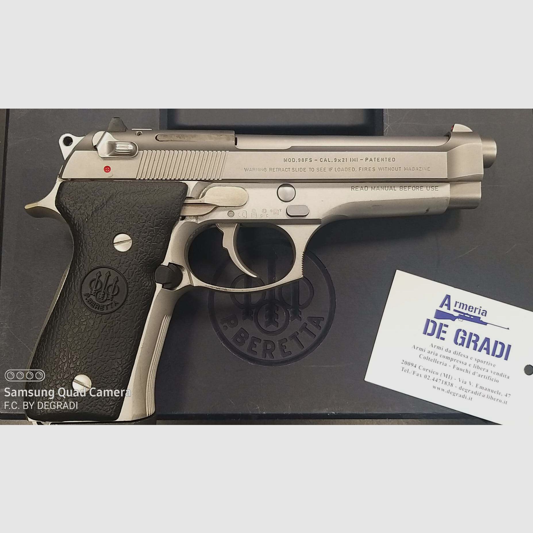 BERETTA 98 FS INOX KALIBER 9X21, Bild 4 von 4