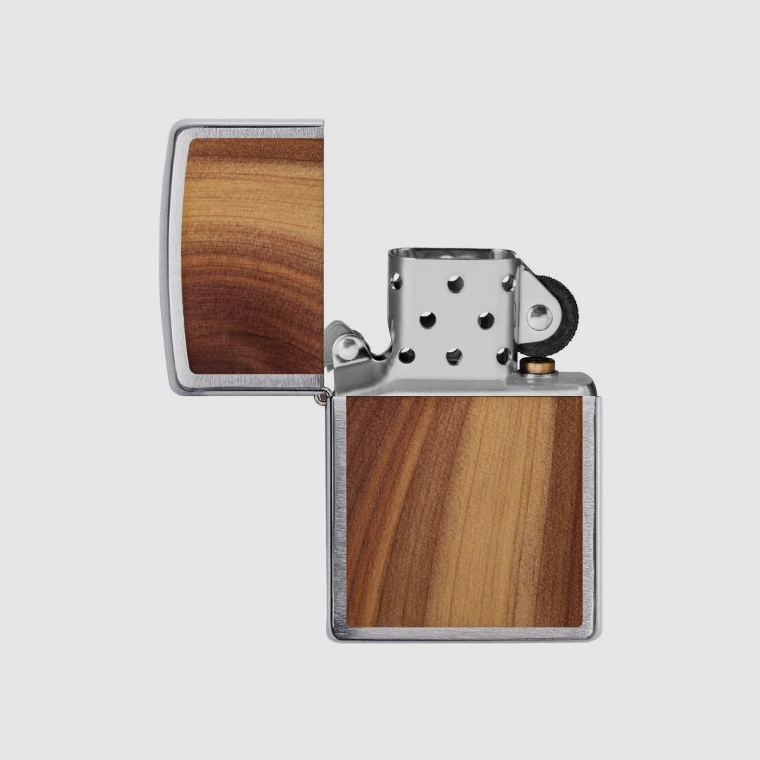 Zippo Feuerzeug 200 Woodchuck Brushed Chrome