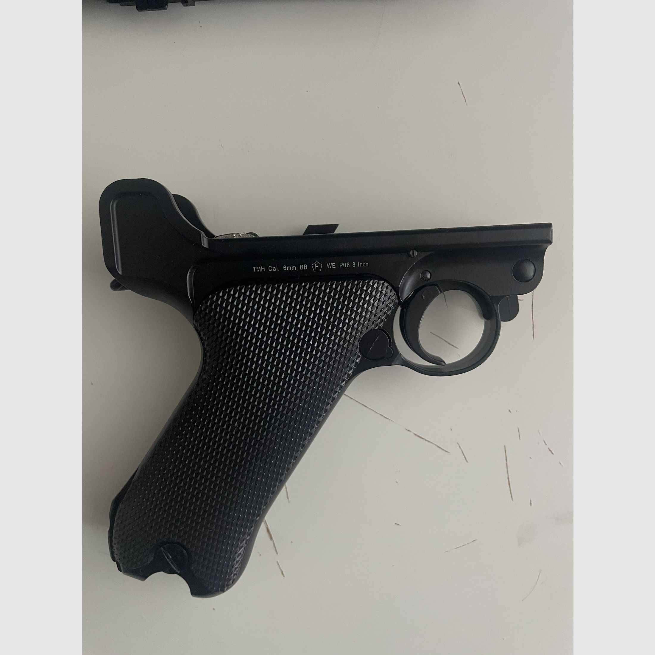 P08 GBB von WE, Drum Mag, Nuprol premium Rot Gas 