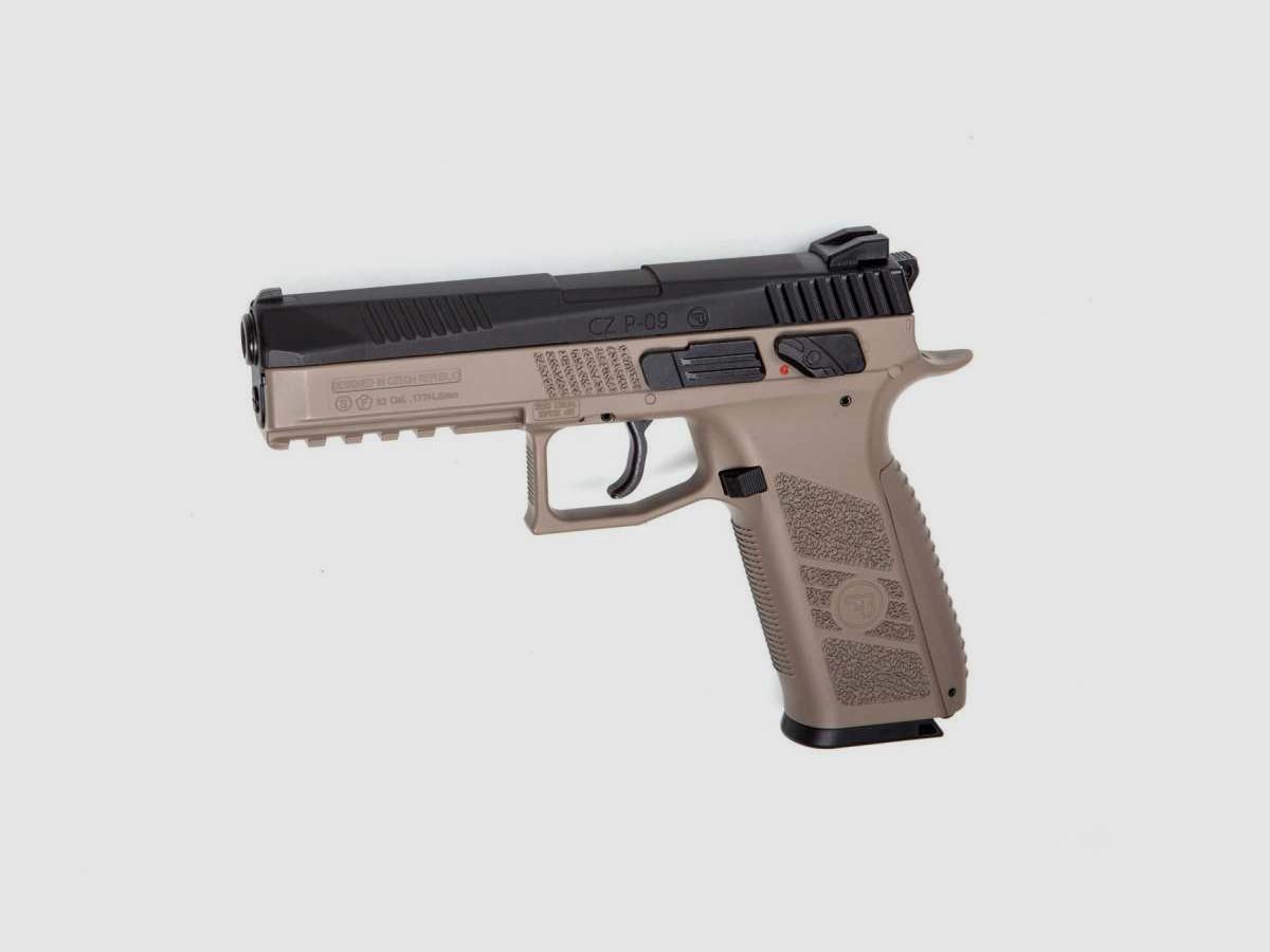 PISTOLET GBB CZ P-09 DT FDE 4.5 CO2- PLOMB OU BBS