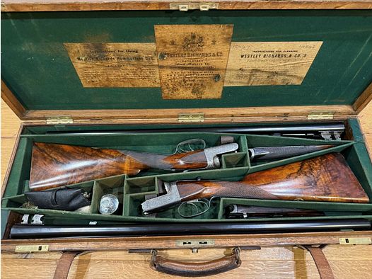Westley Richards & Co. historical shotgun pair cal. 12/65 with ejectors
