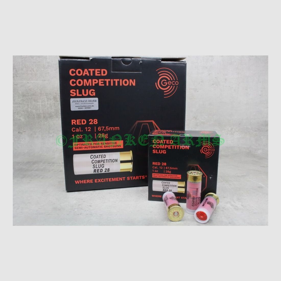 GECO Coated Competition Slug RED 12/67,5 28g 100 pezzi