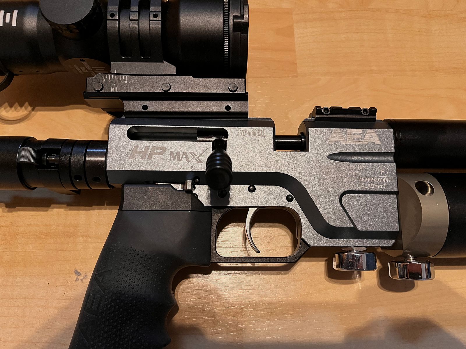 Luftgewehr AEA HPMAX F-Serie inkl. Schalldämpfer und Element Zielfernrohr