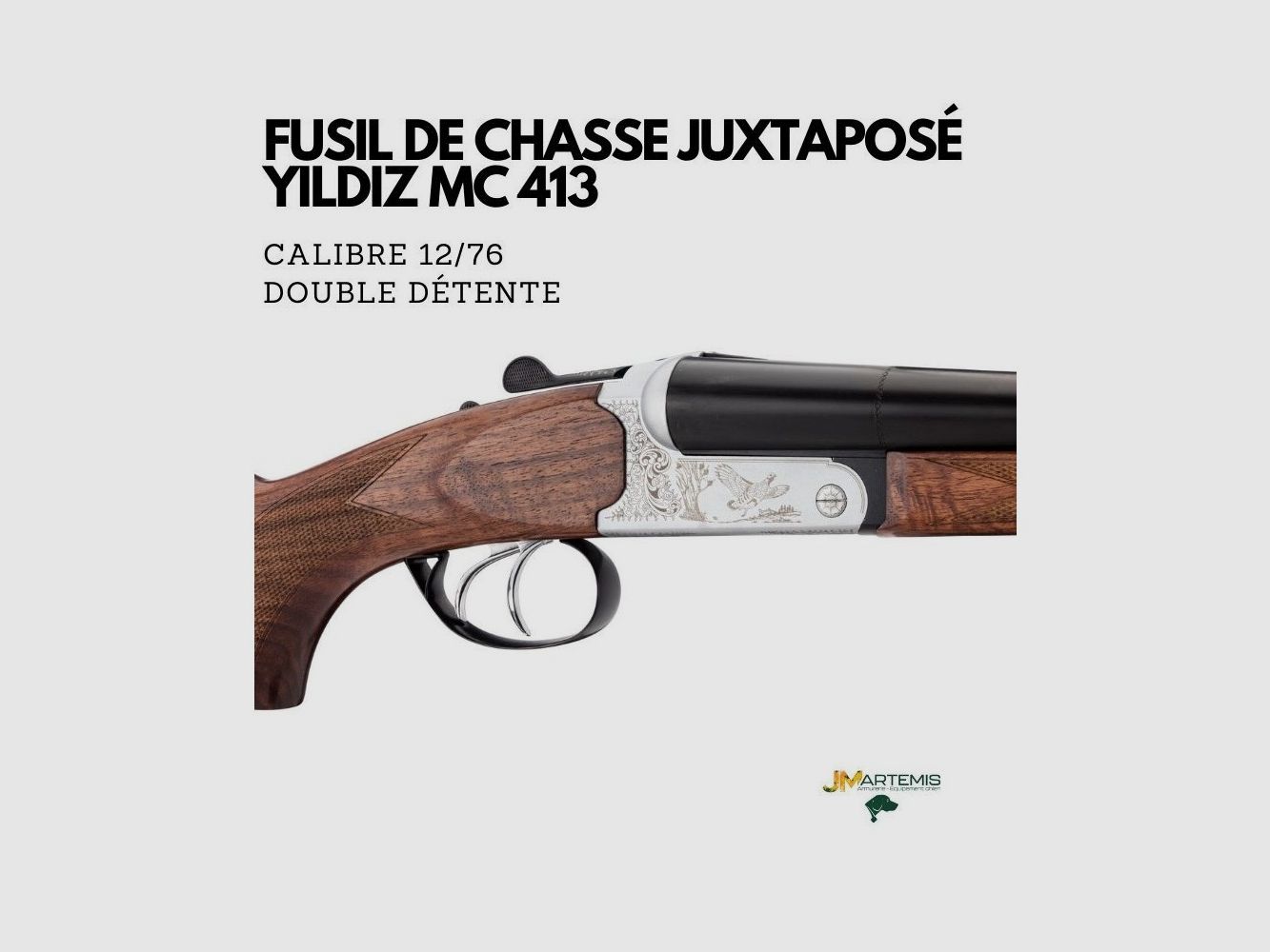 FUSIL JUXTAPOSÉ YILDIZ MC 413 CALIBRE 12/76, image 2 sur 3