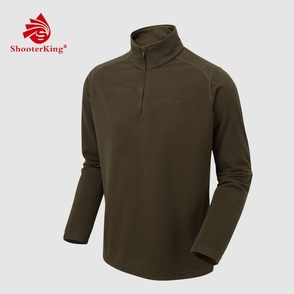 SHOOTERKING Woden Fleece Pullover Oliv