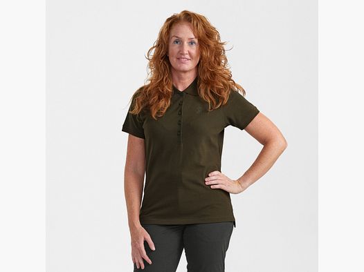 Lady Harriet Poloshirt - Diep Groen - Damesmaat: 36