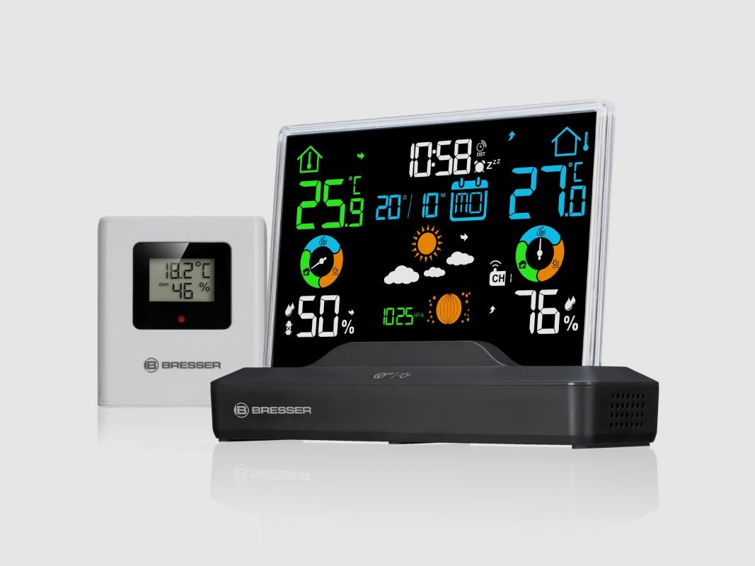 BRESSER Wetterstation in Farbe mit rahmenlosem Display, Bild 1 von 15