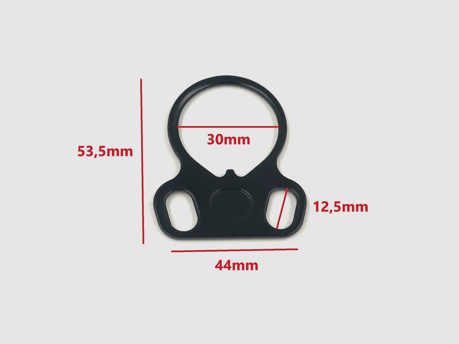 End Plate AR 15 / AR 10 Receiver Dual Loop Endplatte Sling Mount Adapter Riemenbügel AR-15 .223 308