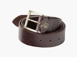 Cinturón de cuero de 130 cm de longitud - hebilla de cuña, 40 mm de ancho