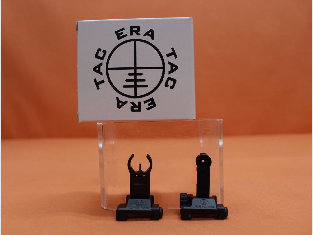 Recknagel Era-Tac Notvisierung (T0541-2355) HK-Style 1,35mm Korn, Alu schwarz f. Picatinnyprofil, m. Klappkorn