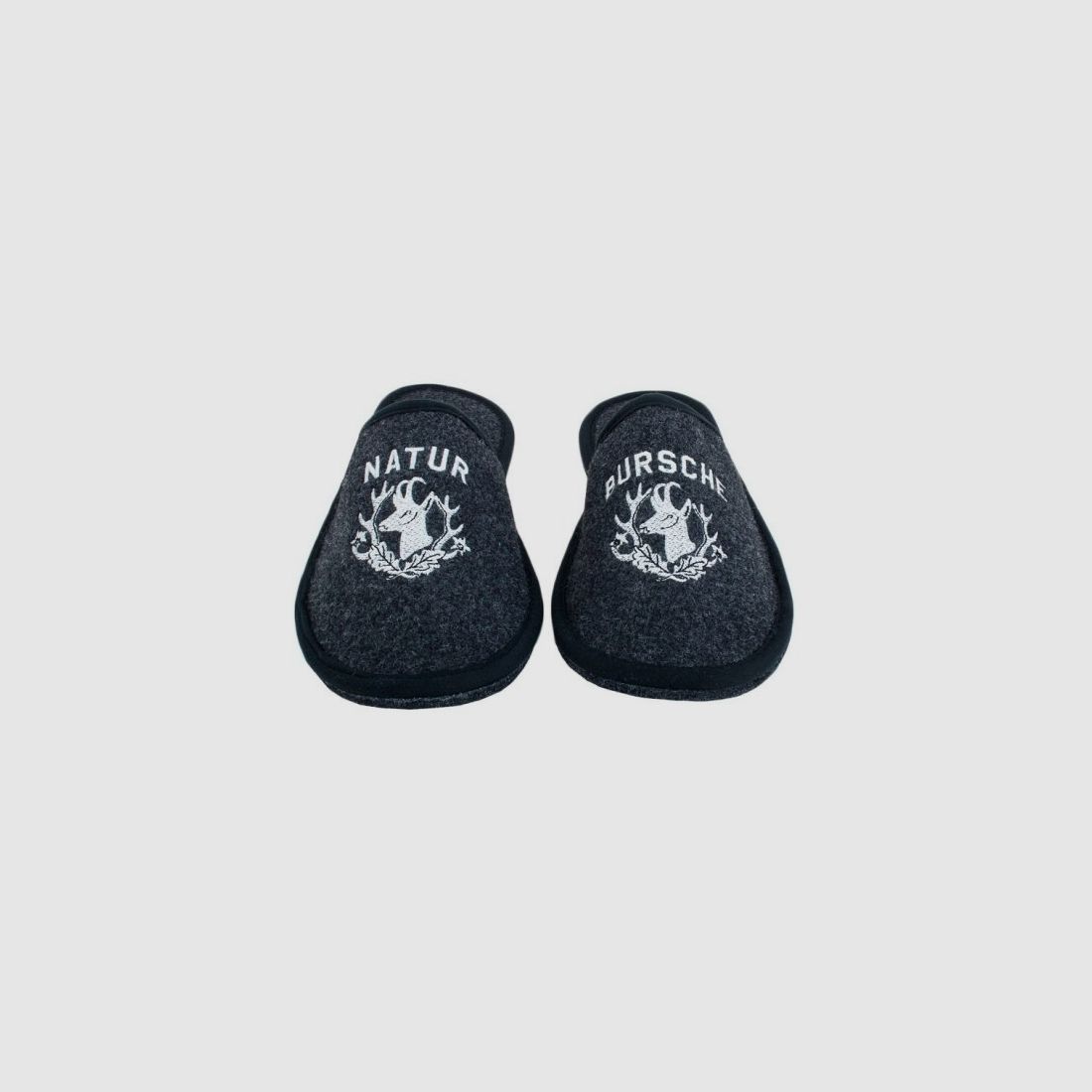 Adelheid Herren Filzpantoffel Naturbursche rabenschwarz 46/47