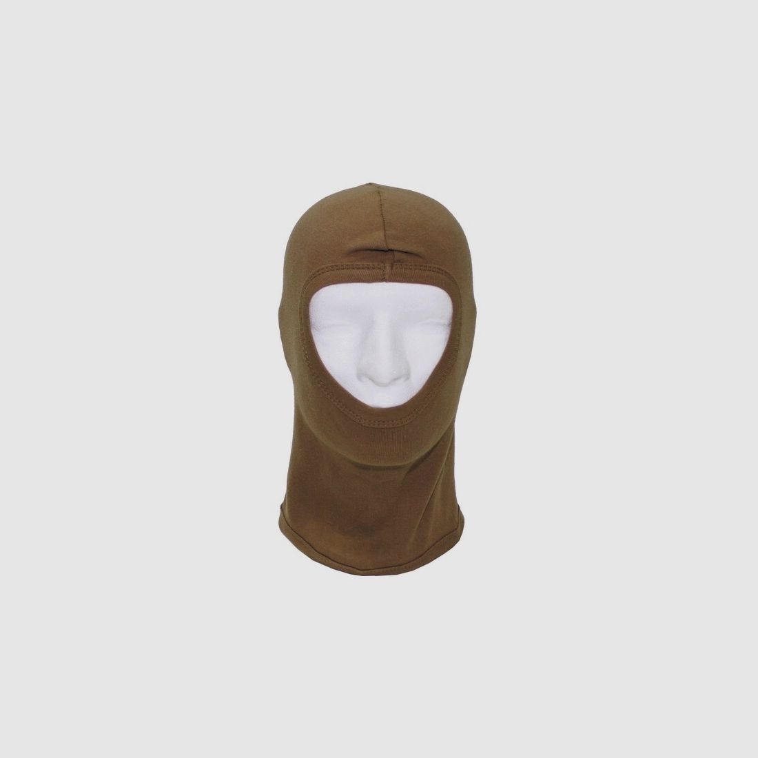 Sturmmaske / Sturmhaube / Balaclava - 1 Loch - dünn - Baumwolle - Coyote ( Beige )