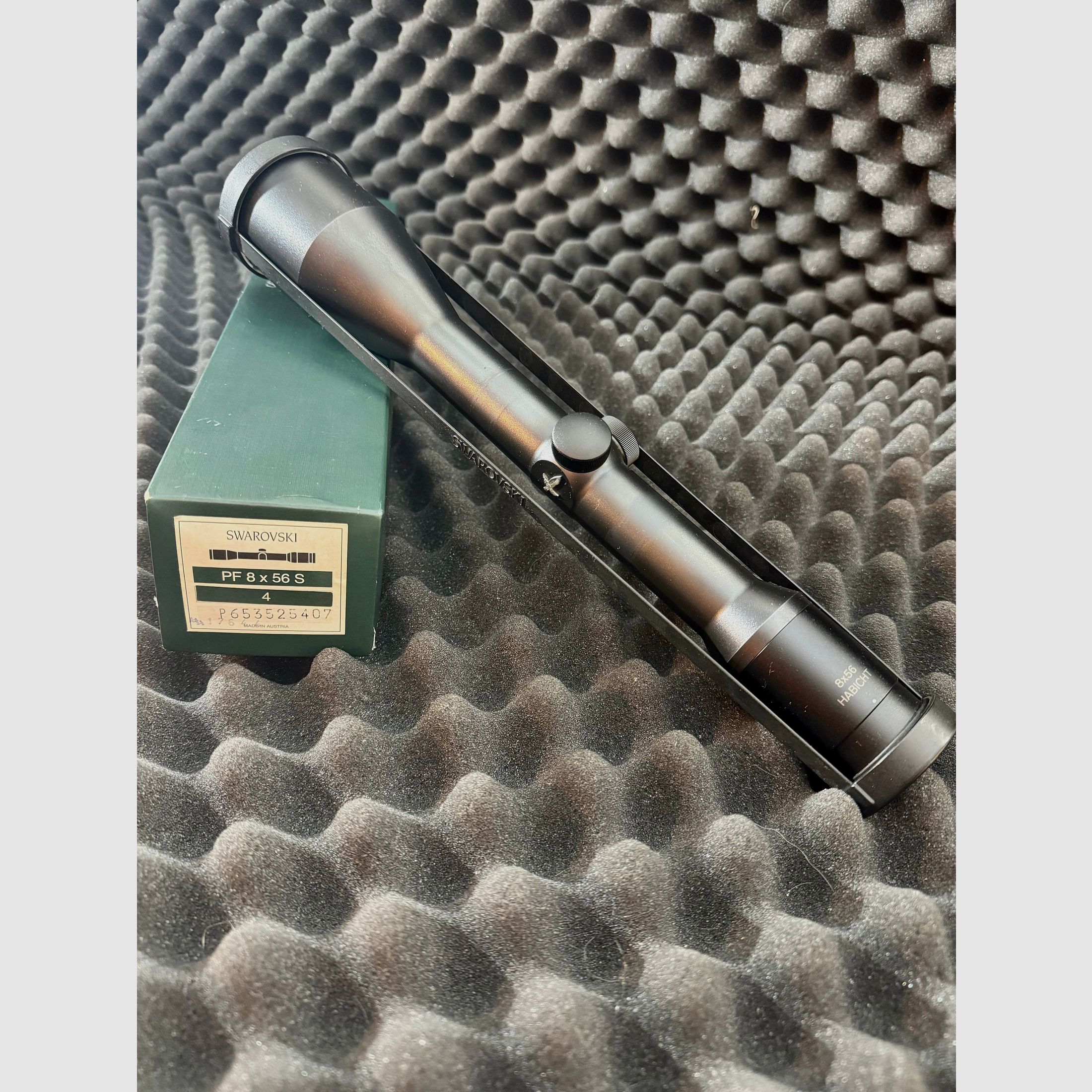 Swarovski Habicht scope PF 8x56 S, reticle 4 in original packaging, like new, image 1 sur 7