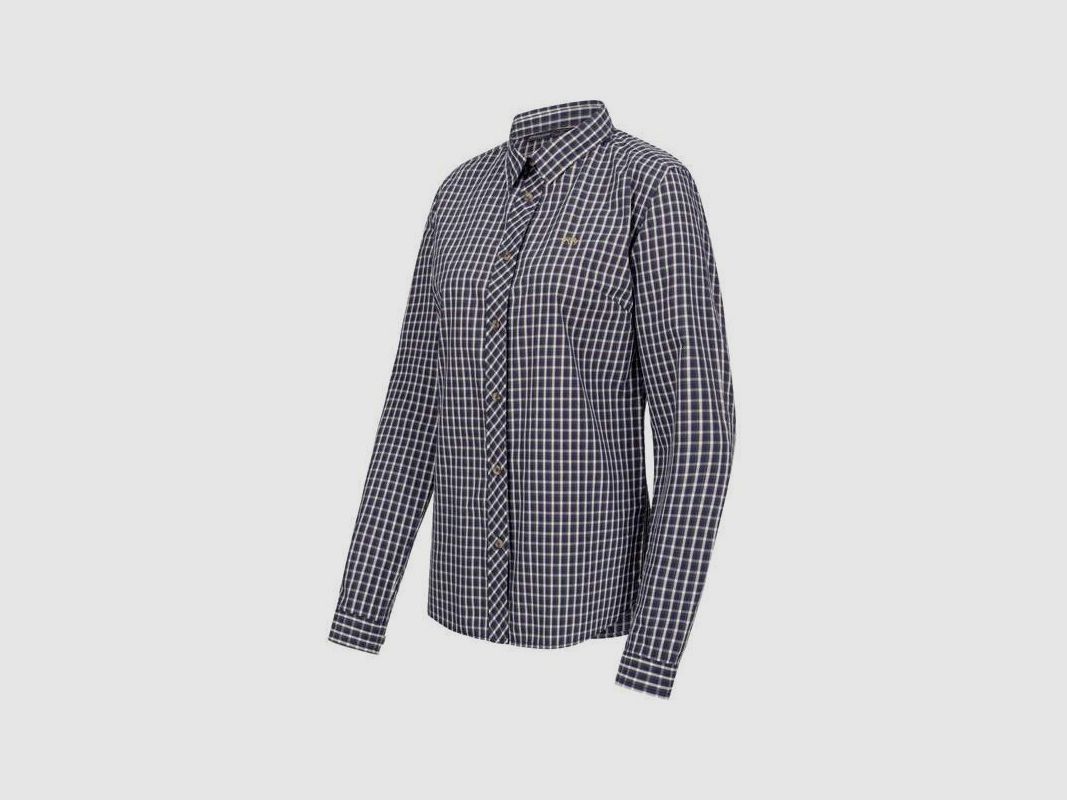 Blaser Bluse Juanita dunkelblau/weiß kariert 38