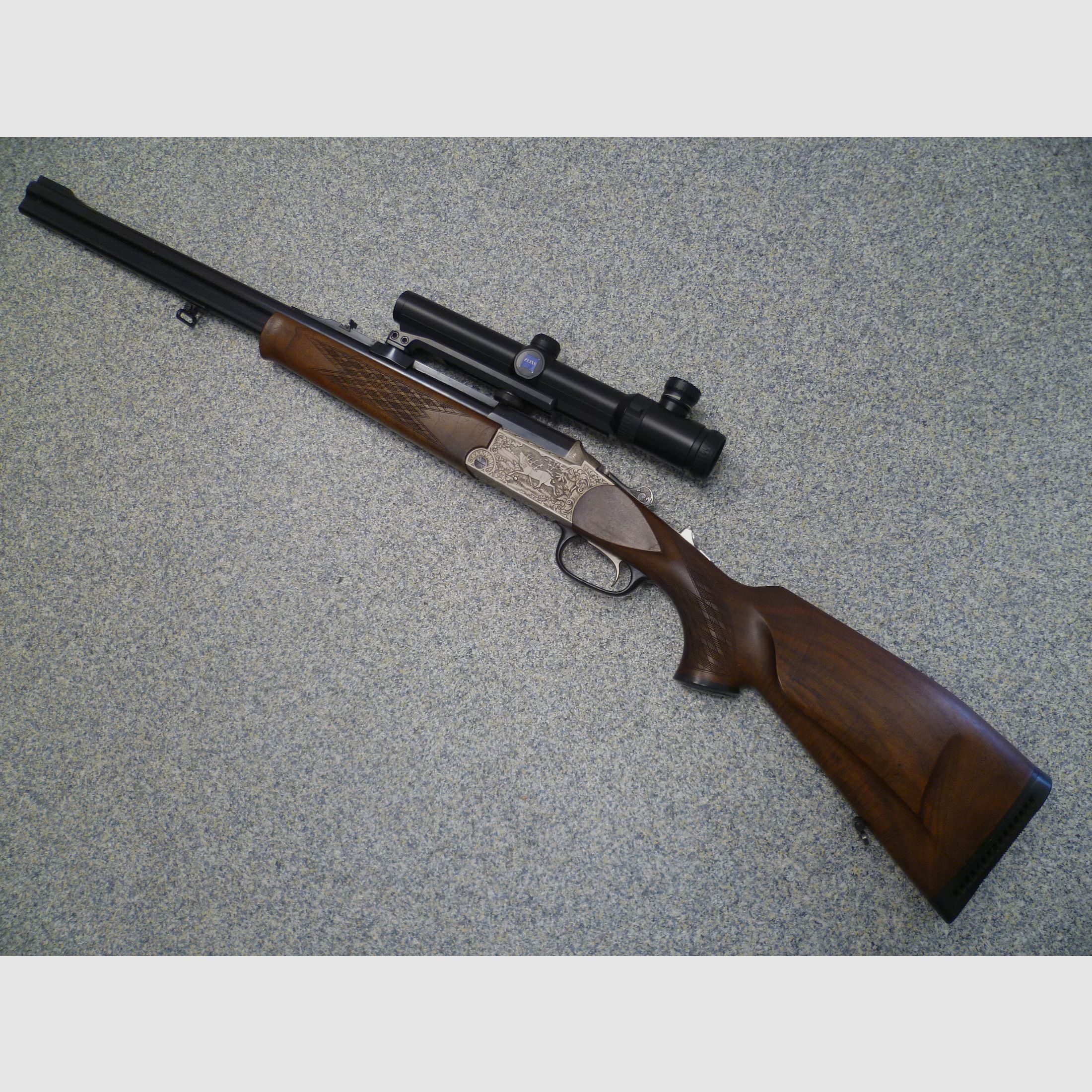 Dwulufowa strzelba Bock Blaser 9,3x74R z Zeiss Varipoint