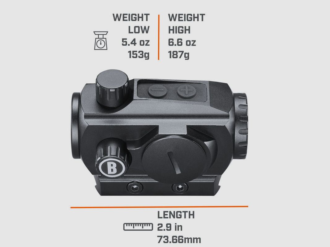 Bushnell Rotpunktvisier TRS-125 1x22 inkl. Weaver/Picatinnymontage Low/High-Rise