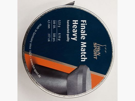 Haendler & Natermann Finale Match Heavy LG 4,50/0,53g Munizione Diabolo