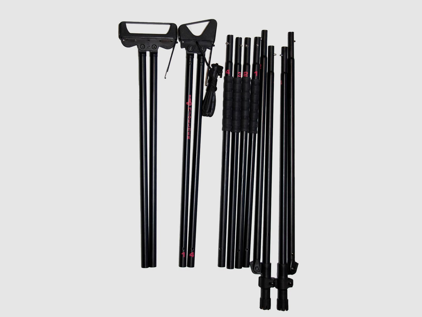 Mjoelner Hunting Zielstock 4-Beinig Alu / schwarz / FENRIS I