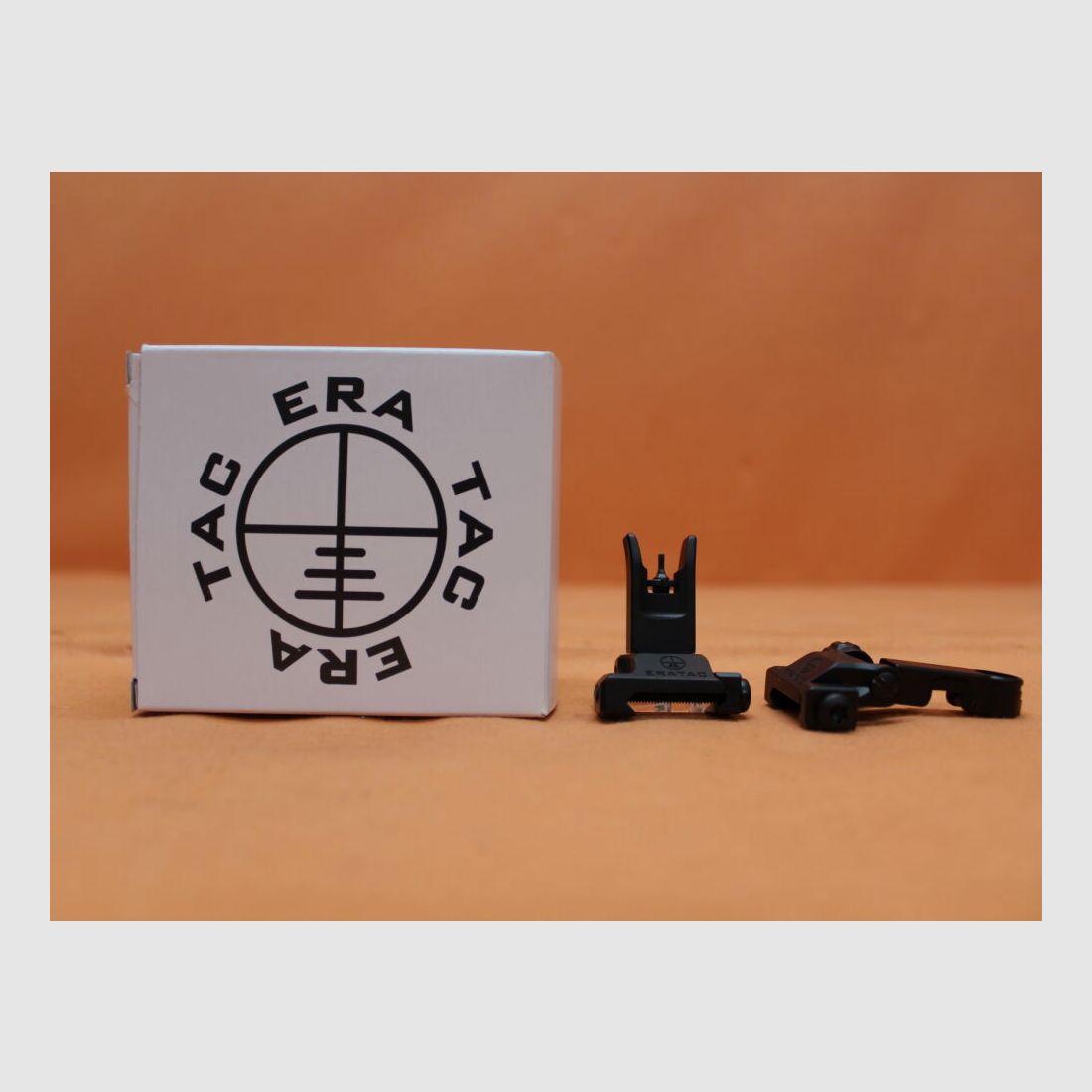 Recknagel Era-Tac Notvisierung (T0541-0355) 1,35mm Korn, Alu schwarz f. Picatinnyprofil, Klappkorn/Klappvisier