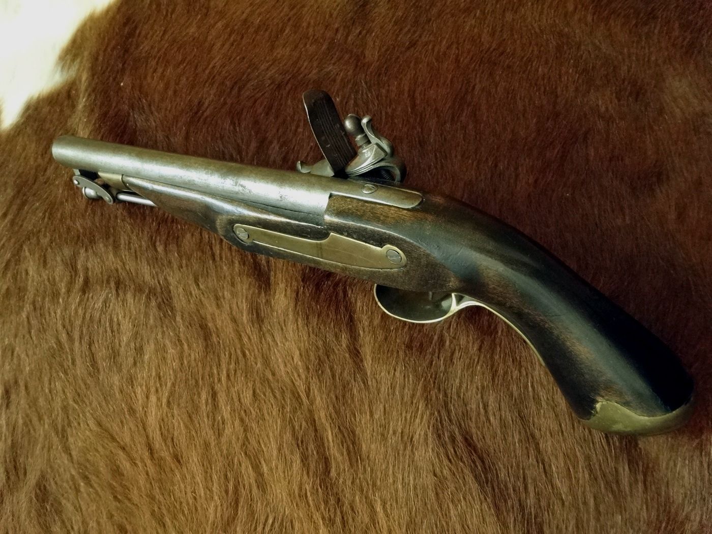 Antique flintlock pistol caliber .50