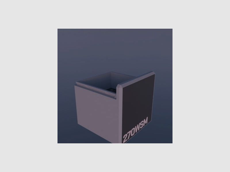 Filamelt Munitionsbox / .270 WSM / ‘Schiebedeckel’ / Patronenbox, Ammo Box