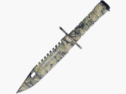 Survivalmesser sand-camo mit Bajonett Verschluss