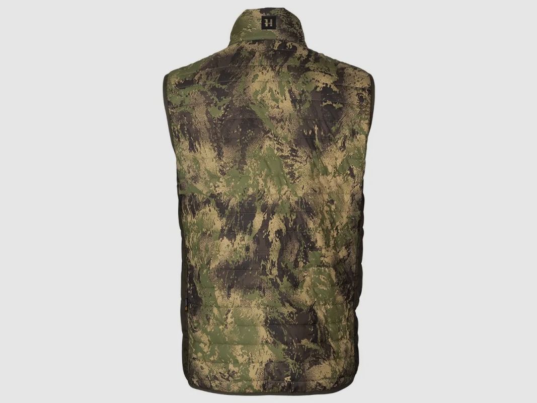 Härkila Deer Stalker Camo chaleco de caza para hombre reversible y plegable Willow Green / Axis MSP Forest, imagen 3 de 5