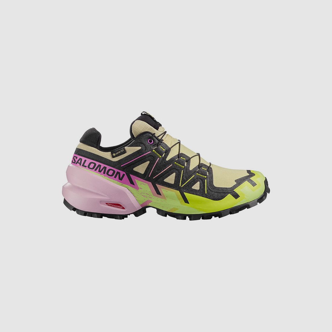 SALOMON – DAMEN – SPEEDCROSS 6 GTX W Bog/Dawn Pink/Acid Lime, Bild 1 von 7