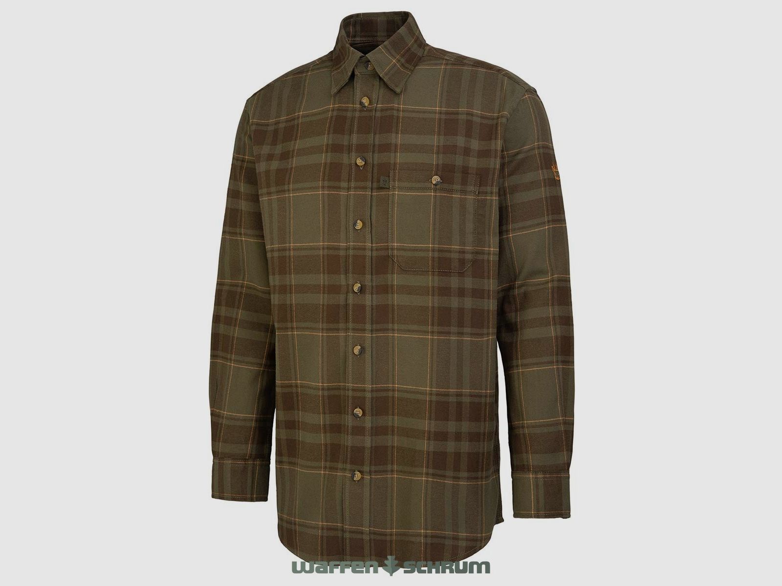 Böcker Shirt Flannel Kalle Olive