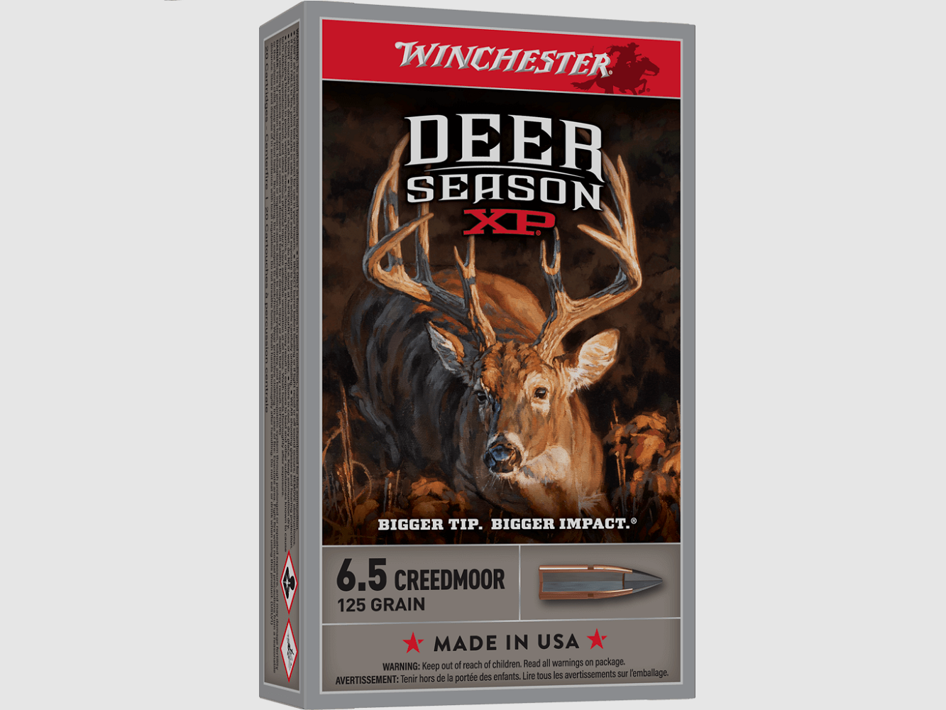 Winchester Extreme Point Cal.6,5 CreedMoor 125gr Deer Season XP, imagen 1 de 2