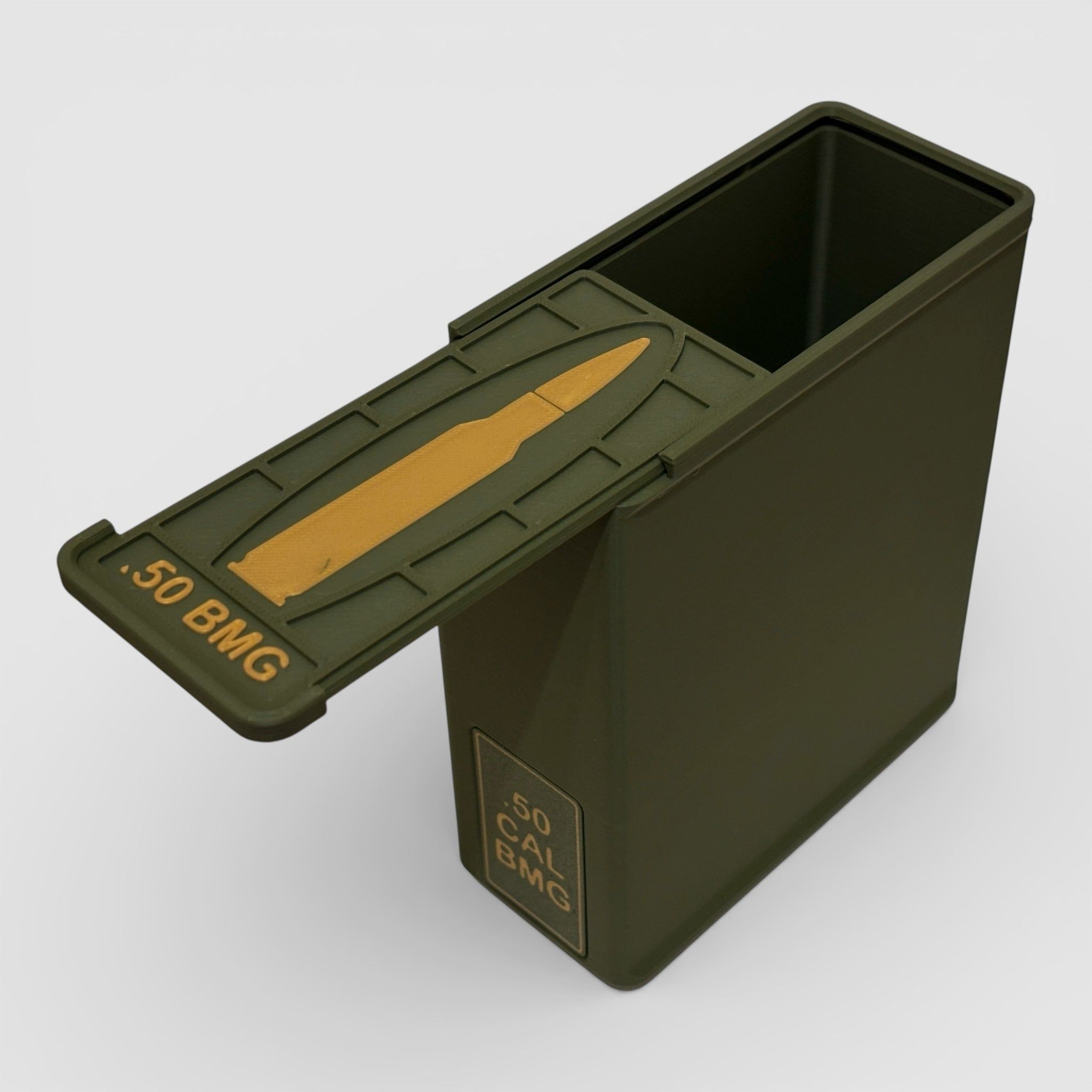 Coconut Innovations Ammunition Box / .50 BMG / 'Sliding Lid' / Cartridge Box, Ammo Box