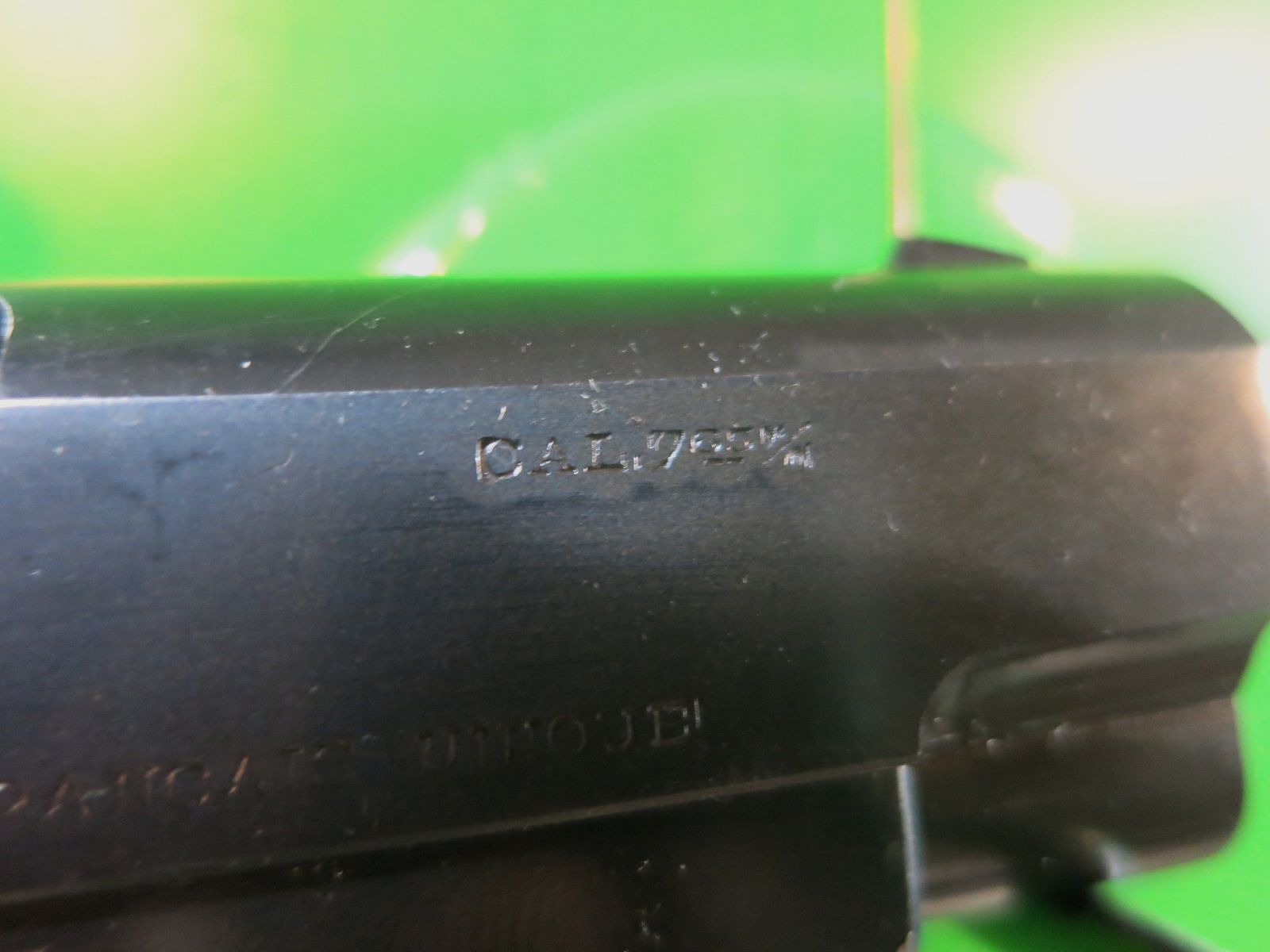 UNIQUE Model 17 "War Model", 7.65mm Browning      #50-