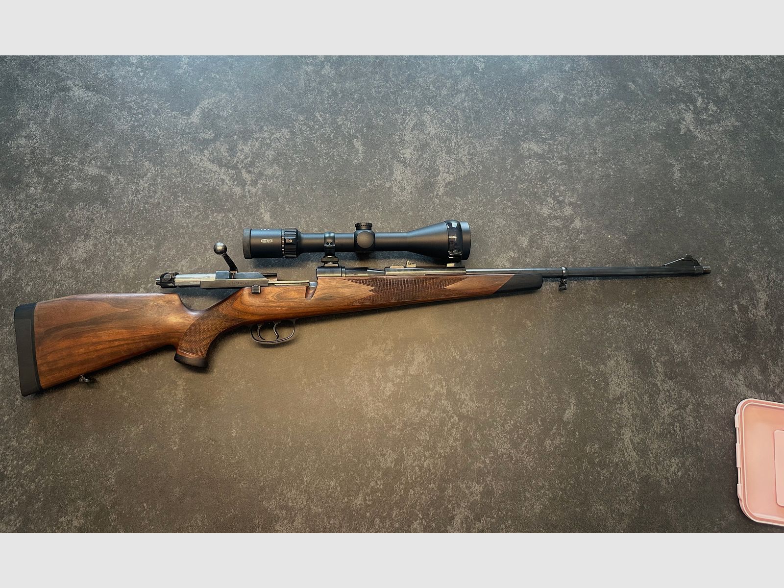 Mauser 66 in 8x68s mit m13x1 Mündungsgewinde und Meopta Meostar r2 2,5-15x56 Zielfernrohr