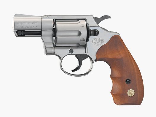 Umarex 344.02.49 - Colt Detective Special NKL-WD 9mm R.K.6R - Finitura in nichel con impugnature in legno