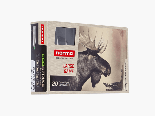Norma 8x57 JS ECOSTRIKE 10,4 g 160 gr - 20 Stk
