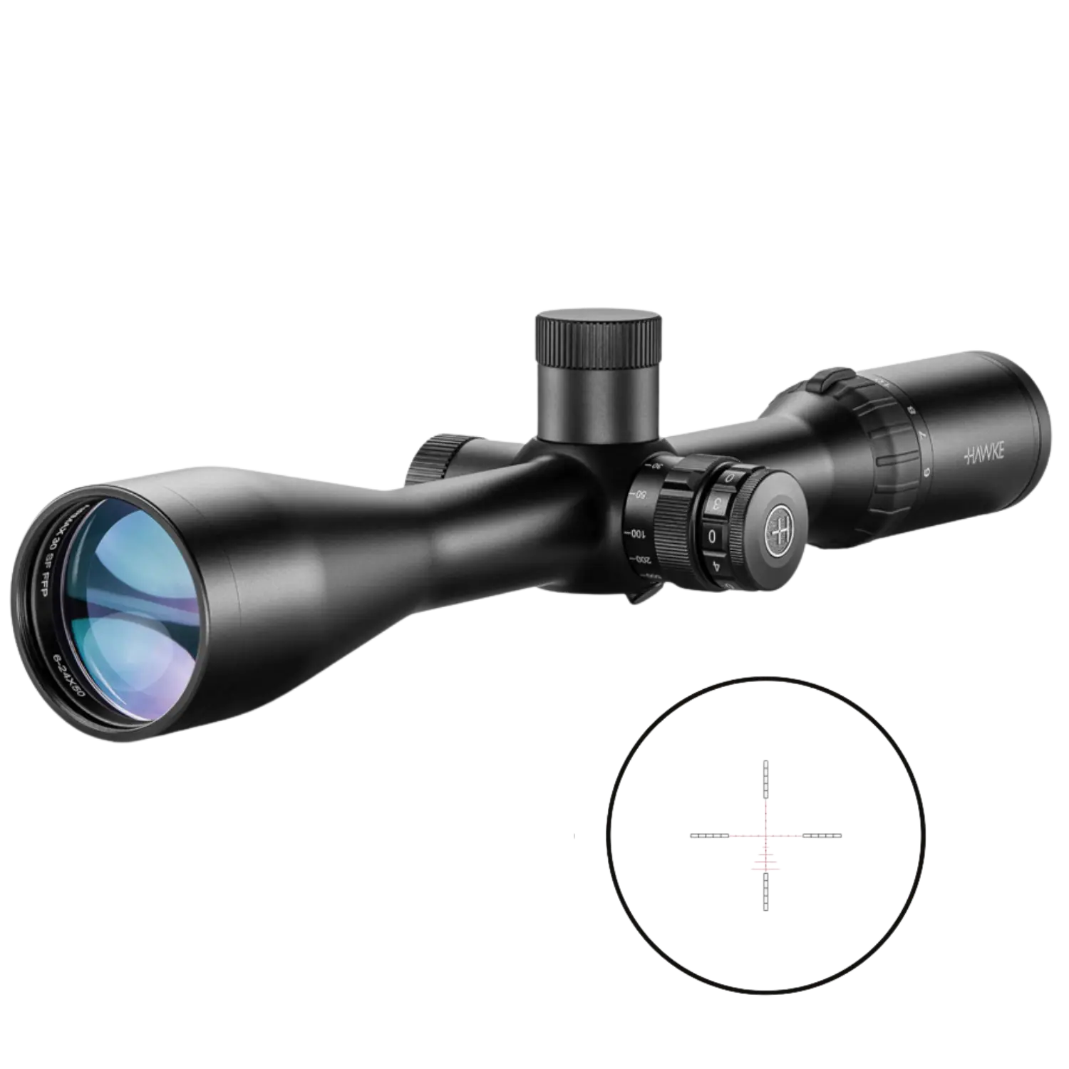 Hawke Airmax 30 FFP 6-24x50 SF AMX champ de vision large