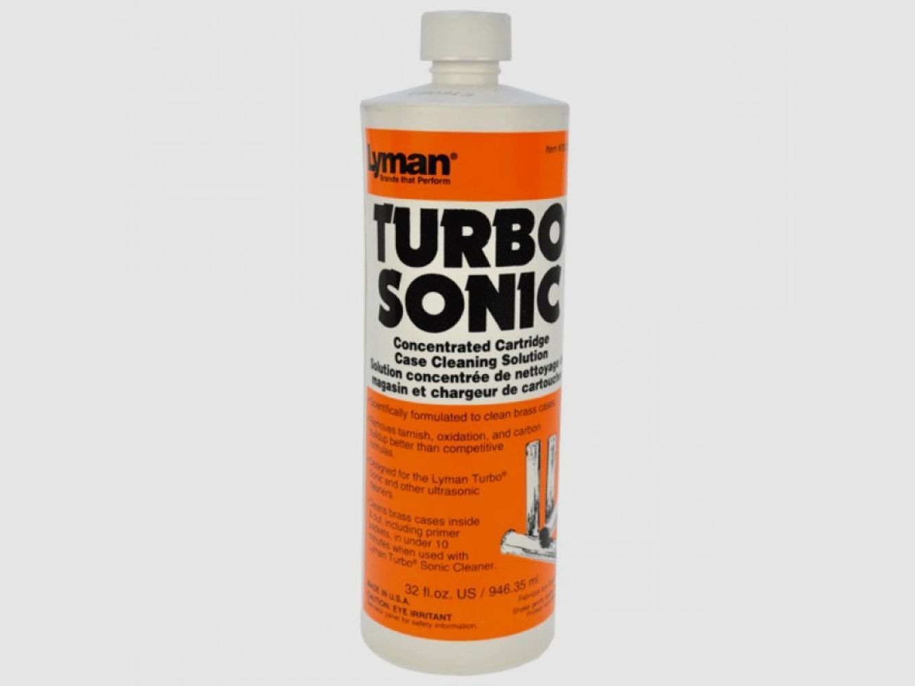 Lyman Turbo Sonic Cartridge Case Cleaning Solution (32 fl oz)