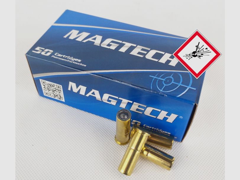 Cartucho de revólver Magtech .38 Spec. WC 148grs