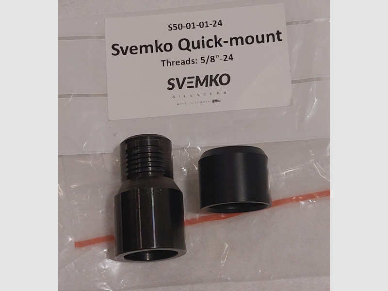 SVEMKO Quick-mount für Schalldämpfer, Mündungsgewinde 5/8-24