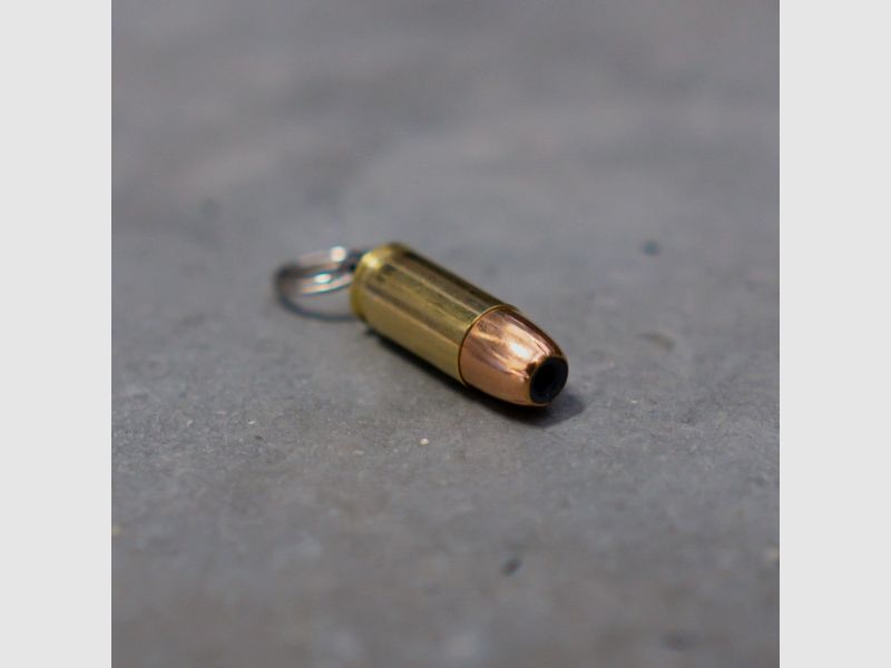 SCHLÜSSELANHÄNGER "9MM LUGER" HOLLOW POINT