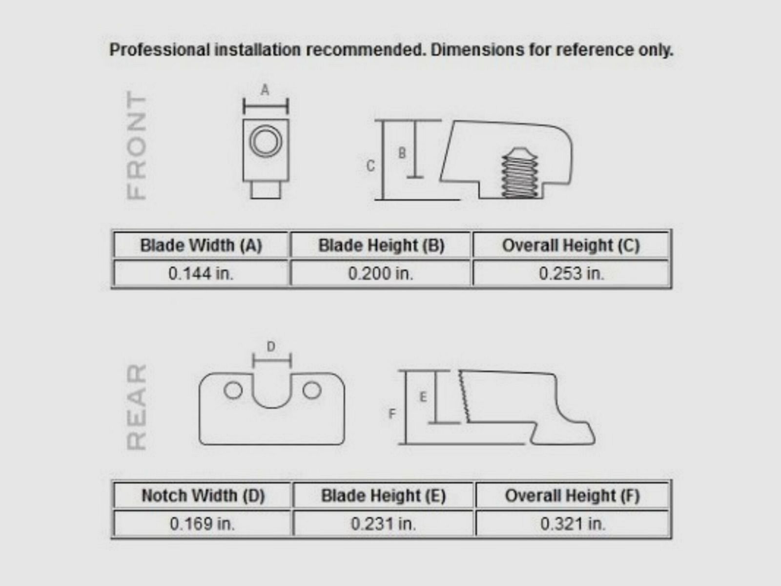 Trijicon N-Visierset Gelb HD Glock