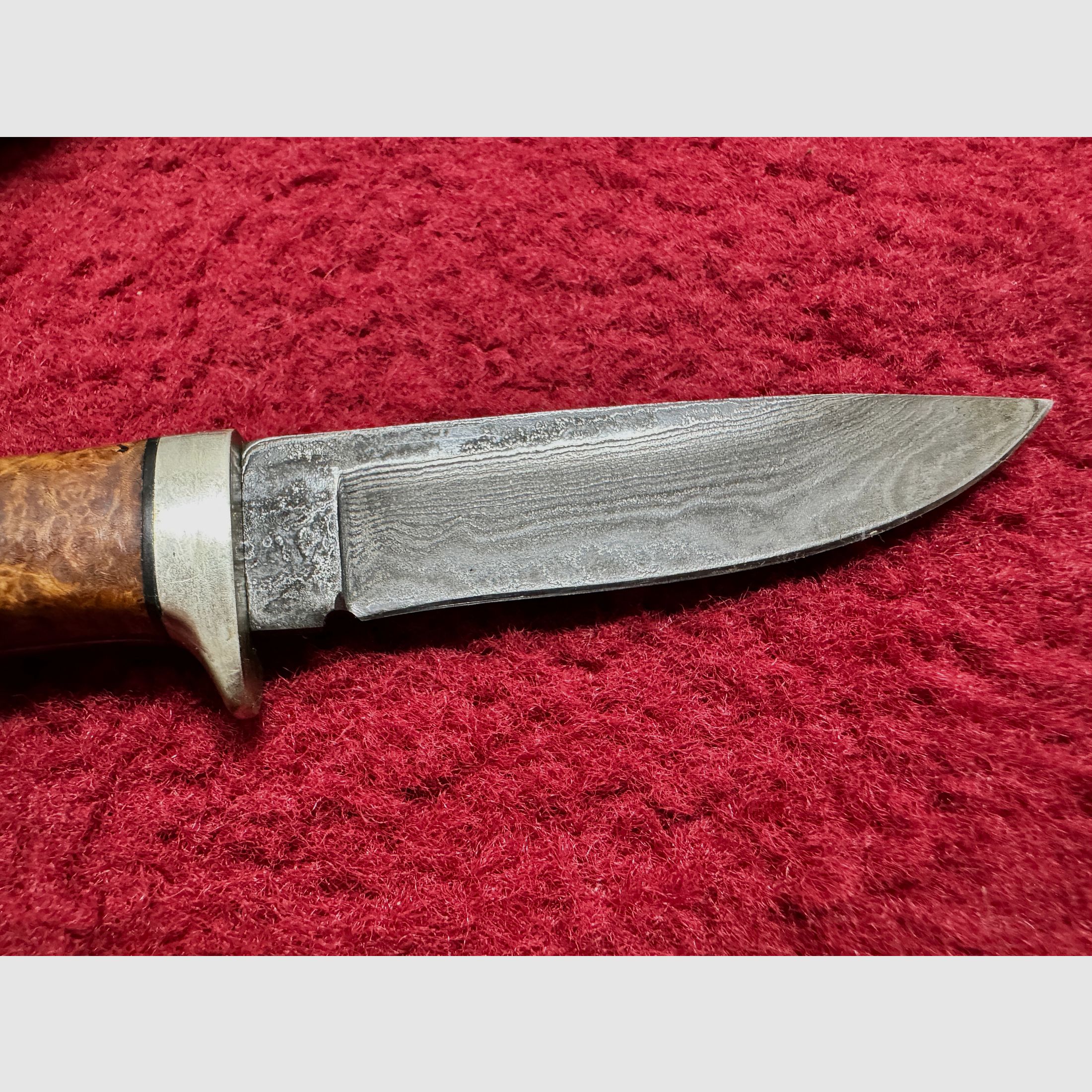 Peter Herbst / Herbertz Damast Jagdmesser – 512 Lagen Handgeschmiedet – Rarität Nr. 123008