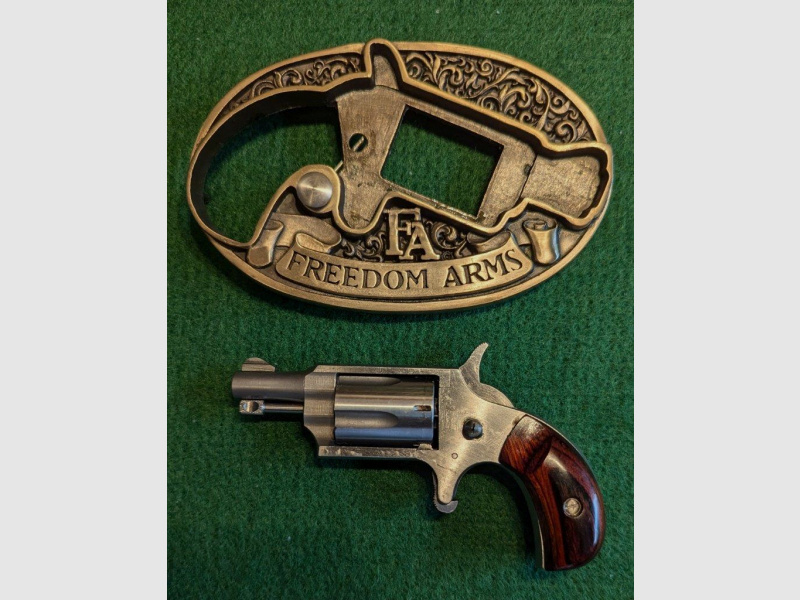 Mini-Revover mit Gürtelschließe (Belt Buckle) im Kaliber .22 LR von Freedom Arms