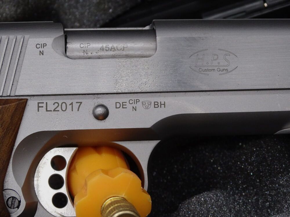 H.P.S. Hans Peter Schäfer 1911 Target 6 Exclusive kaliber .45 Auto 1911 Target Exclusive niet eens 50 schoten afgevuurd