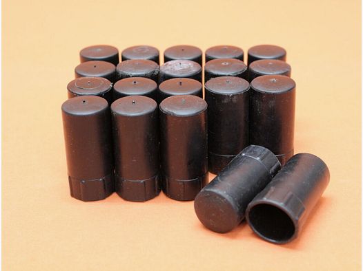 Excedente BUND Heckler&Koch HK G3: 20 piezas tapa de boca BUND polímero negro para silenciador de boca NATO 22mm