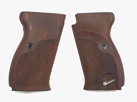 Unbkannt Griffschalen für Walther P38, Pistole 38 aus schönem Holz